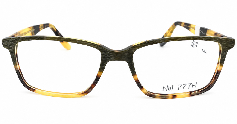 NW 77TH USA 1030 GREEN TORTOISE EYEGLASSES FRAMES 50-17-140 MADE IN USA